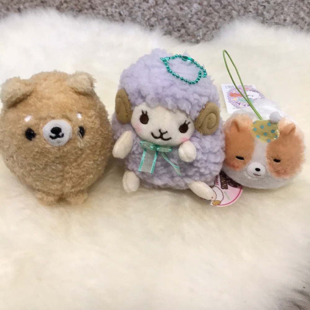 3 Small plushie set